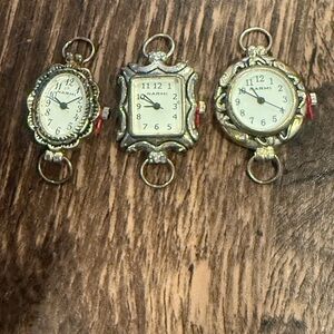 Elegant Narmi Silver and Gold Watch Set (3 Bundle)